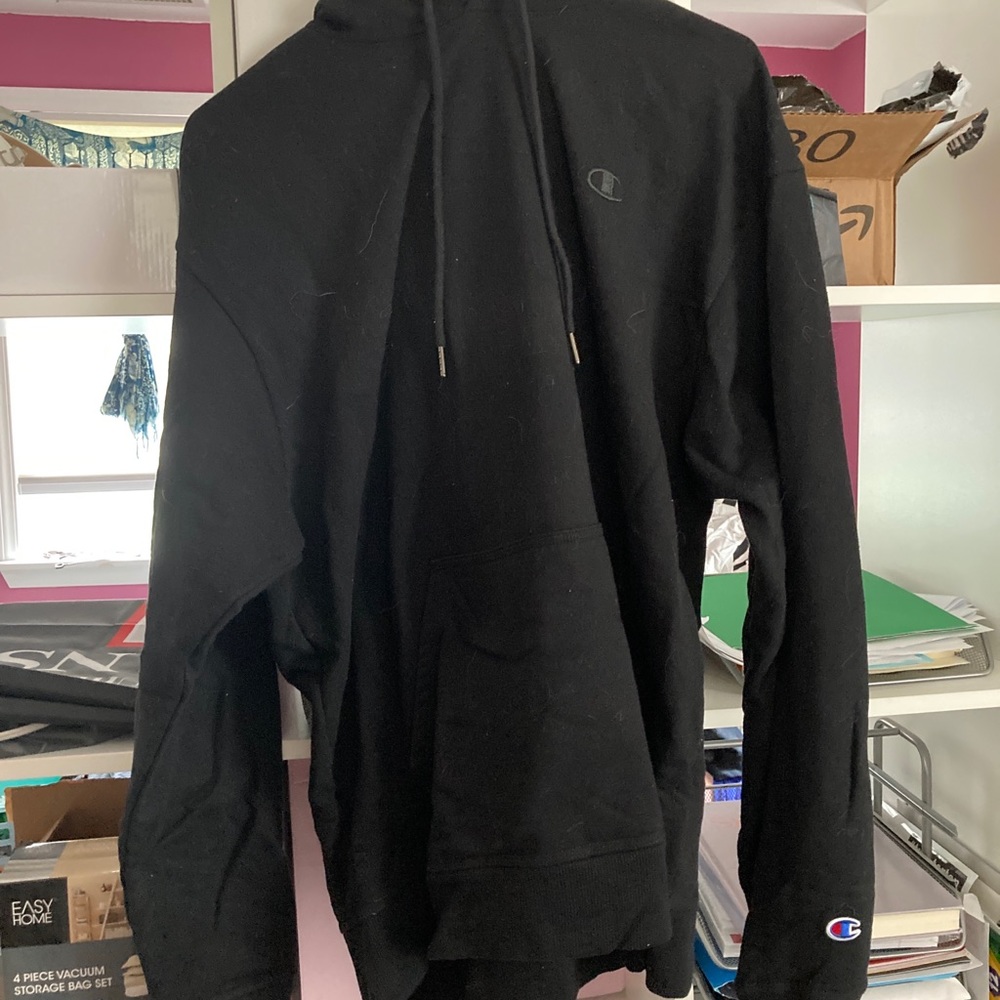 Large Black Men’s Champion Hoodie